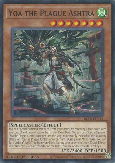 Yoa the Plague Ashtra - BETB-EN011 -  1st Edition