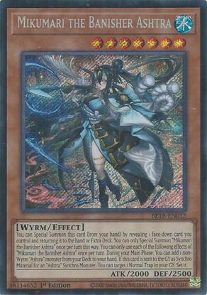 Mikumari the Banisher Ashtra - BETB-EN012 - Secret Rare 1st Edition