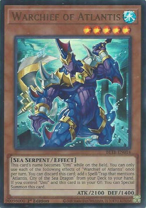 Warchief of Atlantis - BETB-EN014 - Ultra Rare 1st Edition