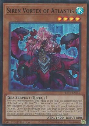Siren Vortex of Atlantis - BETB-EN016 - Super Rare 1st Edition