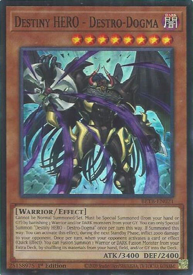 Destiny HERO - Destro-Dogma - BETB-EN021 - Super Rare 1st Edition