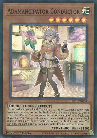 Adamancipator Conductor - BETB-EN024 - Super Rare 1st Edition