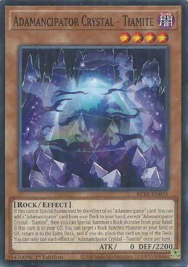 Adamancipator Crystal - Tiamite - BETB-EN025 -  1st Edition