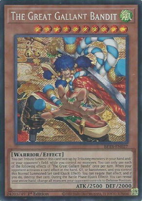 The Great Gallant Bandit - BETB-EN027 - Secret Rare 1st Edition