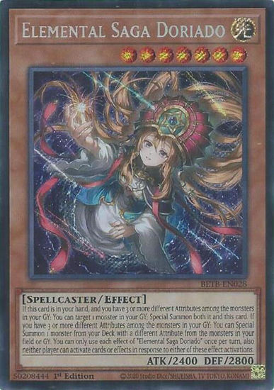 Elemental Saga Doriado - BETB-EN028 - Secret Rare 1st Edition