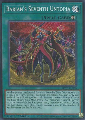 Barian's Seventh Untopia - BETB-EN055 - Secret Rare 1st Edition