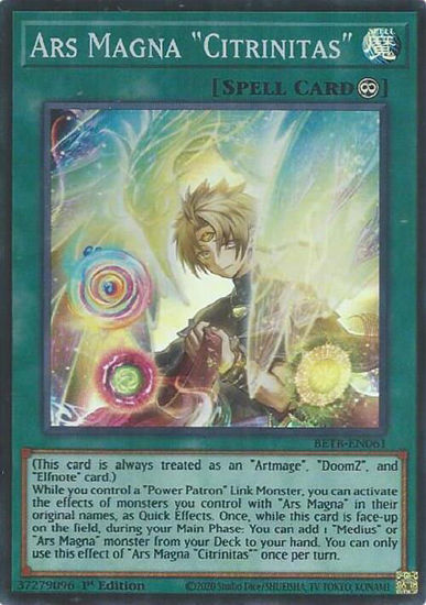 Ars Magna "Citrinitas" - BETB-EN061 - Super Rare 1st Edition