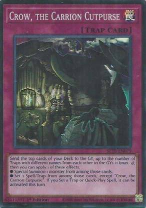 Crow, the Carrion Cutpurse - BETB-EN079 - Super Rare 1st Edition