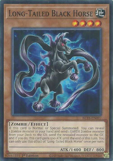 Long-Tailed Black Horse - BETB-EN097 -  1st Edition